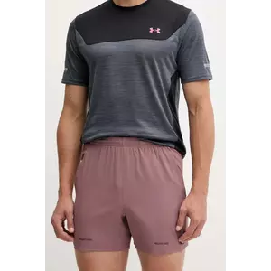 Under Armour pantaloni scurți sport Project Rock culoarea maro, 6007178 imagine