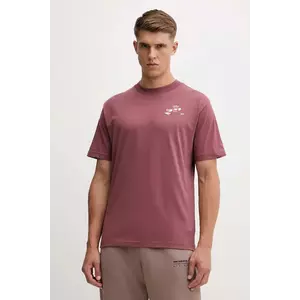 New Balance tricou din bumbac culoarea roz, cu imprimeu, MT53931WAD imagine