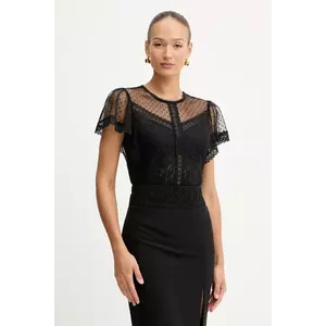 Morgan bluză culoarea negru, uni, DASHKA imagine