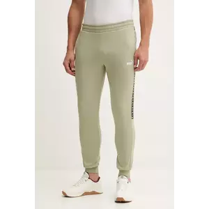 Puma pantaloni de trening culoarea verde, cu imprimeu, 684679 imagine
