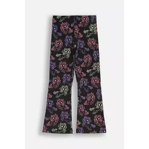 Coccodrillo colanți de bumbac pentru copii culoarea negru, cu imprimeu, RAVE GIRL KIDS imagine