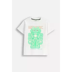 Coccodrillo tricou de bumbac pentru copii culoarea alb, cu imprimeu, X-RAY VISION BOY KIDS imagine