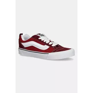 Vans teniși din piele întoarsă Knu Skool culoarea bordo, VN000D22BRD1 imagine
