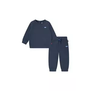 Levi's set de trening pentru bebeluși HOODIE & JOGGER SET culoarea bleumarin, 6EP012 imagine