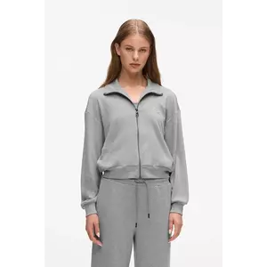 Karl Lagerfeld bluză culoarea gri, uni, A4W44017 imagine