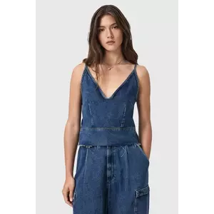 AllSaints bluză subțire de blugi LILAH uni, W006PD imagine