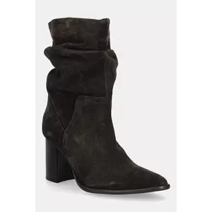 Medicine botine culoarea maro, cu toc drept imagine