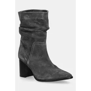 Medicine botine culoarea gri, cu toc drept imagine