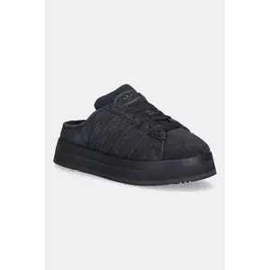 adidas Originals sneakers din piele întoarsă Campus0s culoarea negru, JR3733 imagine