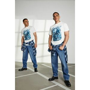 Medicine tricou din bumbac culoarea bej, cu imprimeu imagine