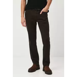 Medicine pantaloni culoarea maro, drept imagine