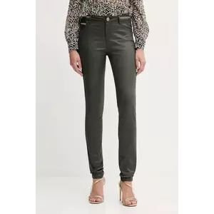 Morgan pantaloni PALONA culoarea verde, mulată, medium waist, PALONA imagine