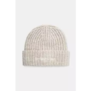 The North Face caciula din amestec de lana Fohair Cabin Beanie culoarea bej, din tricot gros, NF0A887TQLI1 imagine