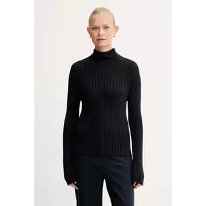 Marc O'Polo pulover de bumbac culoarea bleumarin, cu turtleneck, 509605960173 imagine