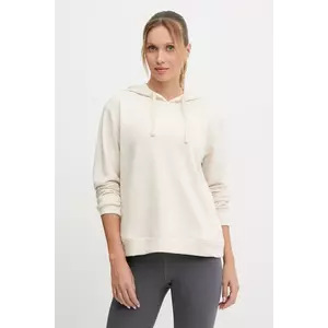 Under Armour bluză UA Rival culoarea bej, cu glugă, cu imprimeu, 6005511 imagine