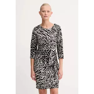 Morgan rochie culoarea negru, mini, evazați, REOL imagine