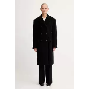 Filippa K haină cu lână culoarea negru, 31972 imagine