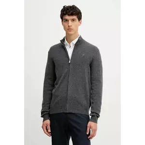 Hackett London cardigan din lână culoarea gri, HM7000077 imagine