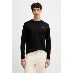 Karl Lagerfeld longsleeve din bumbac culoarea negru, cu imprimeu, 554200.755001 imagine