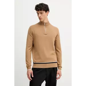 Karl Lagerfeld pulover din amestec de lână culoarea maro, light, cu turtleneck, 554305.655021 imagine