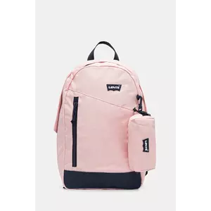 Levi's ghiozdan copii EXPLORE PACK W/ PENCIL CASE culoarea roz, mare, cu imprimeu, 9A8704 imagine