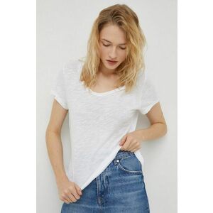 American Vintage tricou femei, culoarea alb imagine