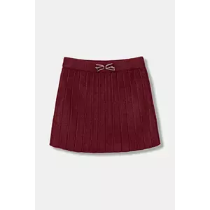 United Colors of Benetton fustă fete culoarea bordo, mini, evazați, 1270C000G imagine