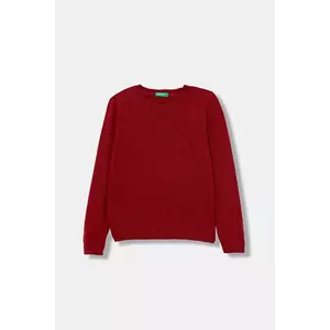 United Colors of Benetton pulover de lână pentru copii culoarea roșu, light, 106WC108R imagine