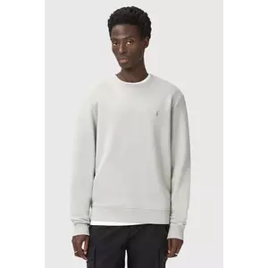 AllSaints hanorac de bumbac RAVEN CREW culoarea bej, uni, M037NB imagine