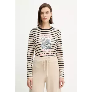 Weekend Max Mara longsleeve ALIAS culoarea bej, 2525946042600 imagine