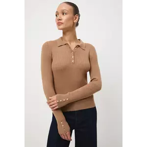 Medicine pulover culoarea bej imagine