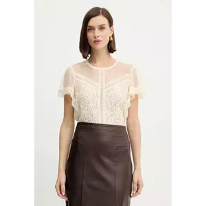 Morgan bluză culoarea bej, uni, DASHKA imagine