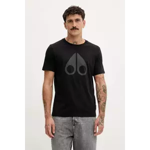 MOOSE KNUCKLES tricou din bumbac Chamblee culoarea negru, cu imprimeu, M35MT751 imagine