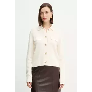 Morgan cardigan din amestec de lână culoarea bej, light, MIMDIE imagine