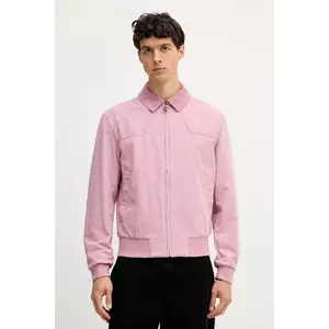 United Colors of Benetton geacă jeans culoarea roz, de tranziție, 2QHDUN06K imagine