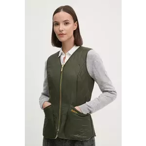Barbour vesta cu doua fete femei, culoarea verde, de tranzitie imagine