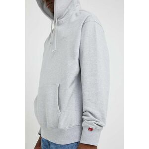 Levi's bluza barbati, culoarea gri, cu glugă, neted imagine