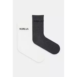 Karl Lagerfeld șosete 2-pack culoarea gri, A4W47025 imagine
