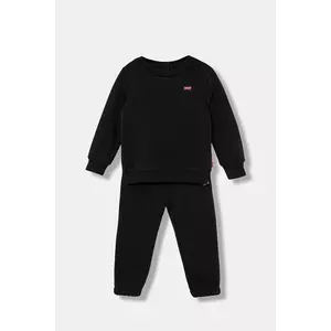 Levi's set de trening pentru bebeluși HOODIE & JOGGER SET culoarea negru, 6EP012 imagine