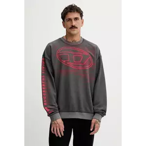 Diesel bluză S-BOXT-T1 culoarea gri, cu imprimeu, A18654.0AGCB imagine