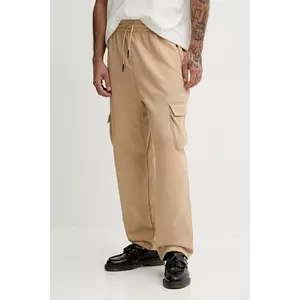 adidas pantaloni de trening adidas x Z.N.E culoarea bej, cu imprimeu, JW4758 imagine