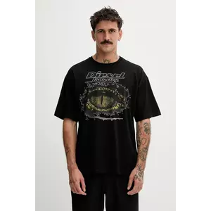 Diesel tricou din bumbac T-BOXT-T25 culoarea negru, cu imprimeu, A19640.0PLAT imagine