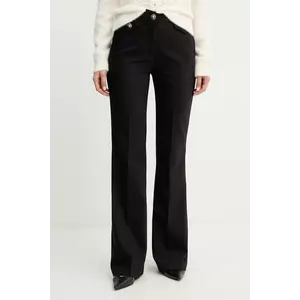 Morgan pantaloni culoarea negru, drept, high waist, PADOR.F imagine