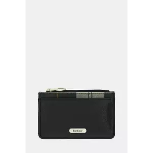 Barbour portofel de piele culoarea negru, LLG0035 imagine