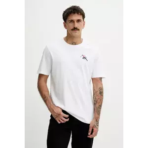 Diesel tricou din bumbac T-ADJUST-T3 culoarea alb, cu imprimeu, A18668.0QIAM imagine