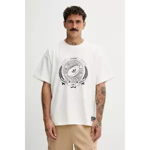 adidas Originals tricou din bumbac All Black culoarea bej, cu imprimeu, KG4649 imagine