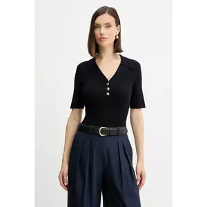 Morgan bluză culoarea bleumarin, MBANA imagine