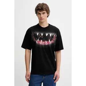 Diesel tricou din bumbac T-BOXT-T21 culoarea negru, cu imprimeu, A19617.0PLAT imagine