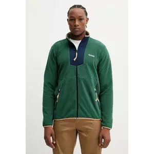 Columbia hanorac fleece Sequoia Grove culoarea verde, cu imprimeu, 2095891 imagine