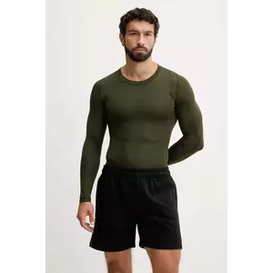 adidas Performance longsleeve sport Techfit Compression culoarea verde, uni, JX2560 imagine